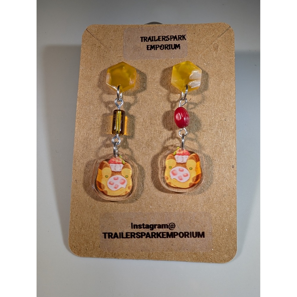 Studio Ghibli Teto Fox Squirrel Earrings Nausicaä Dessert Acrylic Nickel Free